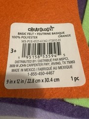 Lot (10) Creatology Craft Felt Fabric Mixed Colors 9 x 12 Brand New!