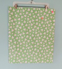 MARCUS FABRICS REPRODUCTION BLOCKS ON GREEN COTTON FABRIC 1 YD