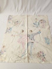 Vtg Mid Century Fabric Ballerina Ballet Pastel MCM Impressionist 50s 60s Remnant
