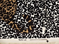 Cotton duck canvas fabric leopard cheetah animal print leopard panels 20″x20″