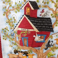 Henry Glass Whole Country Caboodle “Alphabet Zoo” Cotton Panel 43″ x 23″