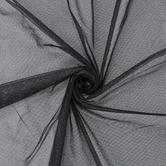 39.4×63 Inch Black Mesh Fabric by The Yard Breathable Polyester Netting Tulle…