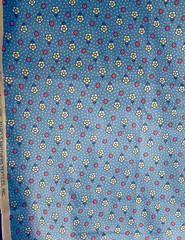 “Annie” Ditzy Florals & Dots on Blue by Judie Rothermel for Marcus Brothers BTFQ