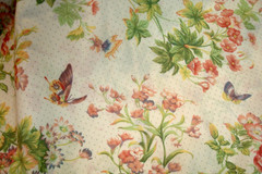 3.66 yds Cotton Sheeting Garden Floral polka dot Quilt Craft Pillow 48″ x 132″
