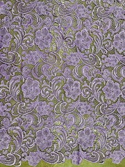 Maggie LAVENDER Guipure Venice Heavy Lace Fabric by the Yard – 10019