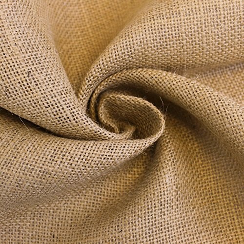 Natural Brown Burlap Fabric Roll 60 Inch x 5 Yard Sewing Craft Draping