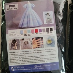 Shatex Black Tulle Fabric Mesh for Sewing Tutu Skirt Wedding Decor 3 Pack New