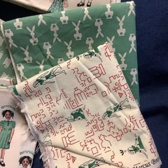 9 Reproduction Fat Quarters Aunt Grace Rothermel Marcus Brothers Greens
