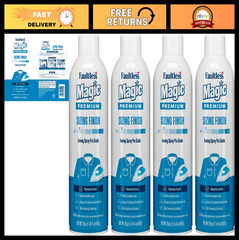 Magic Sizing Fabric Finish Spray, 20 oz – Pack of 4, Perfect for Ironing & Starc