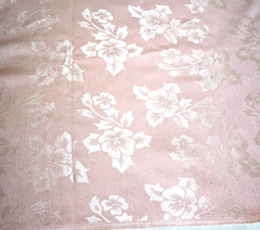 Solid Light Pink Floral Brocade Satin Fabric Textured 44″ Wide x 4 Yards
