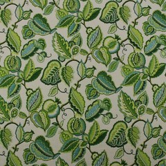 STOUT MUSE EMERALD GREEN LARGE LEAF VINE FLORAL MULTIPURPOSE FABRIC BY YARD 54″W