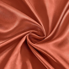 Brunt Orange Satin Fabric by the Yard, 60″ Wide Shiny & Soft Charmeuse Silky Sat