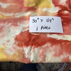 cotton fabric remnants lot 7 pieces