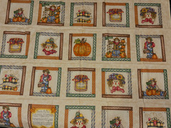 Dianna Marcum FALL HARVEST PUMPKIN Fabric 20 Panels/Blocks ea 6.5″ X 6.5″ QUILT