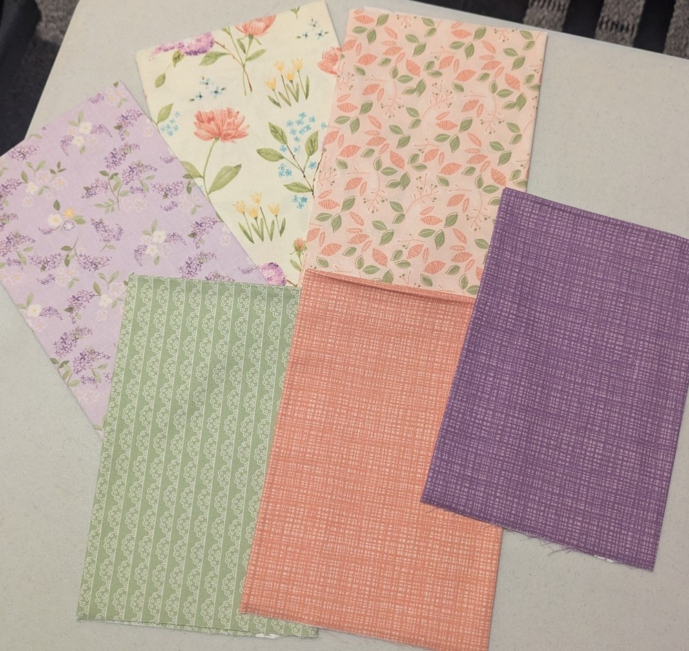 Fat Quarter 6 Coordinating Adel in Spring by Sandy Gervias for Riley Blake