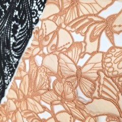25 Assorted Lace Fabric Samples Lot Floral Guipure Embroidery Craft Sewing
