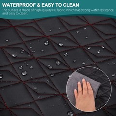 63″ Diamond Quilted Nappa Faux Leather Upholstery Fabric Foam Backed Auto DIY