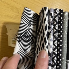 Benartex Color Spectrum Favorites Black White Fat Quarter Fabric Bundle 10pcs