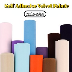 DIY Self Adhesive Velvet Fabric Sticker for Car Interior Jewelry Case Sew Decor