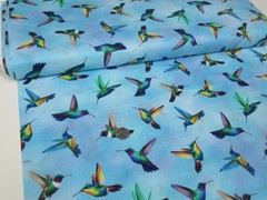Timeless Treasures quilt-craft fabric HUMMINGBIRD FLIGHT 2 yds (cd-3904)Hacienda