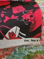 HTF Loralie Harris For Loralie Designs Hats,Bags & Shoes Oh My! Cotton 18″x 45″