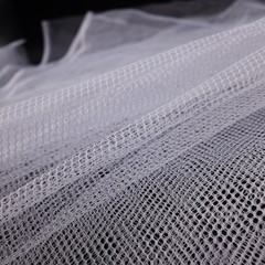 29.5 x 59 Inch White Mesh Fabric Slightly Stretchy for Sewing Projects, Shopp…