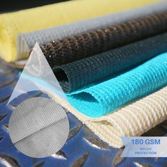 Custom 6 FT gray Fabric Roll Sunwind Screen UV Block Shade Cloth patio Yard