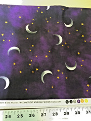 3 DIFF MOONDANCE PRINTS IN purple 6 1/2 YDS 100% COTTON by perry white studios