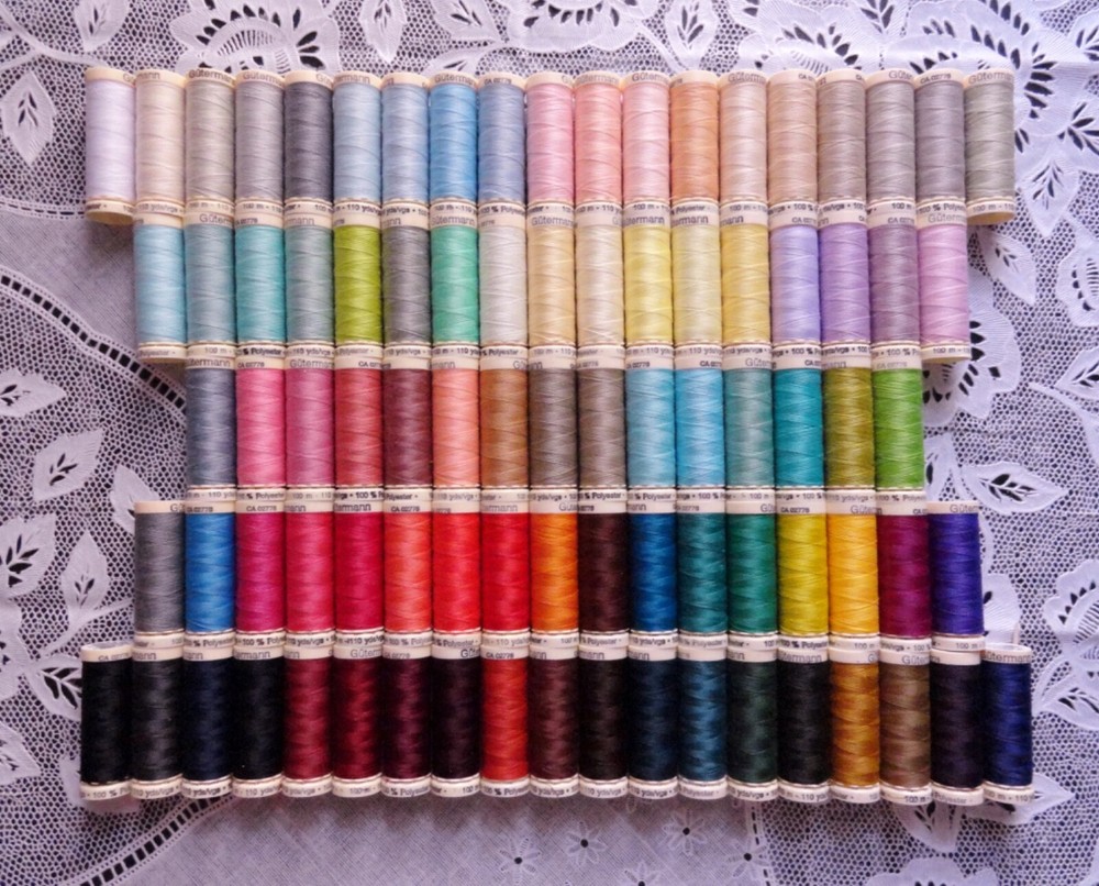 87 NEW 110 yard spools 100% polyester GUTERMANN sew-all thread