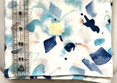 Fabric Traditions Sea Glass Print Fabric White/Multi 1 1/2 yds x 42″ Pre-washed