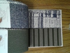 Fabric Sample Book Swatches – Blues, Greens 7.5″ x 3.5″ – 61 pcs. Stripes Checks