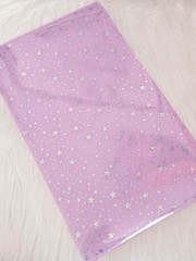 Lilac Holographic Sparkle Stars | Transparent PVC Vinyl Sheets DIY Crafts 8”x13”