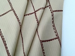 BEIGE JERSEY 60s INSPIRED ABSTRACT CHECK COTTON BLENDMADE IN ITALY FOR GUCCI A8