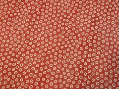 AUNT LINDY’S PAPER DOLLS Dark Pink Dots, Blue Hill Cotton Fabric HALF YARD