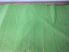 Christmas Holiday Fabric Cotton 44in W X 3 yds Green Candy Cane Pattern