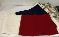 6 Piece Patriotic Americana Stars Fireworks Nautical Craft Cotton Pieces