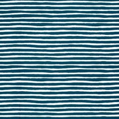 Swimwear Jersey Recycled Fabric Material STRIPES NAVY