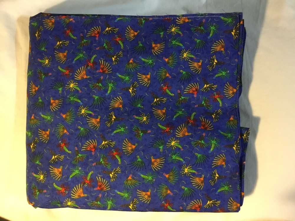 “Going Fishing” By Nancy J Smith & Lynda S. Milligan Alvyn Fabrics 5 1/2 YdsX44”