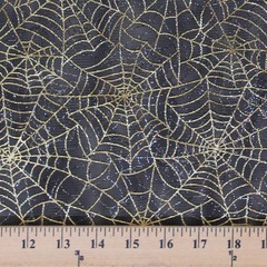 Reversible Gold Silver Metallic Spiderweb Soft Netting by the Yard – D179.04