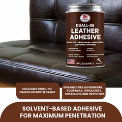 Leather Adhesive 4 oz Waterproof Heat Resistant Flexible Repair Glue for Craft