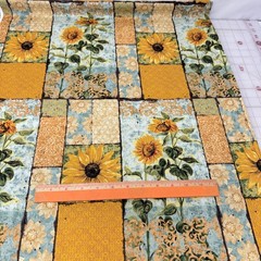 Tuscan Wildflower Sunflowers Cotton Fabric Tim Coffey BTY