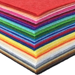 flic-flac 16PCS 8 x 12 inches (20 x 30cm) Assorted Color Felt Fabric Sheets P…