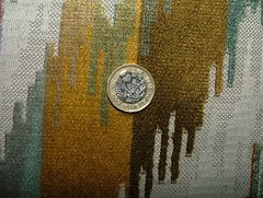 Flame Retardant Velvet Fabric iLiv 75cm Omega Rust Upholstery Cushion Use