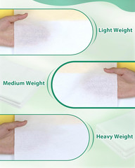 Woven Cotton Iron-On Fusible Interfacing: 44 Inch X 2 Yards White Lightweight 10