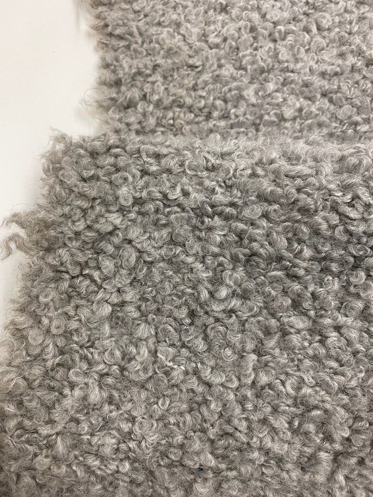 Holly Hunt/ Great Plains Teddy in Warm Silver, 11y24in Alpaca Boucle
