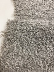 Holly Hunt/ Great Plains Teddy in Warm Silver, 11y24in Alpaca Boucle