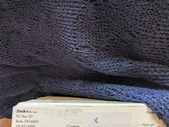 BTY x 60″ wide – Sheer Stretch Lace Apparel Nylon Fabric – Midnight Navy