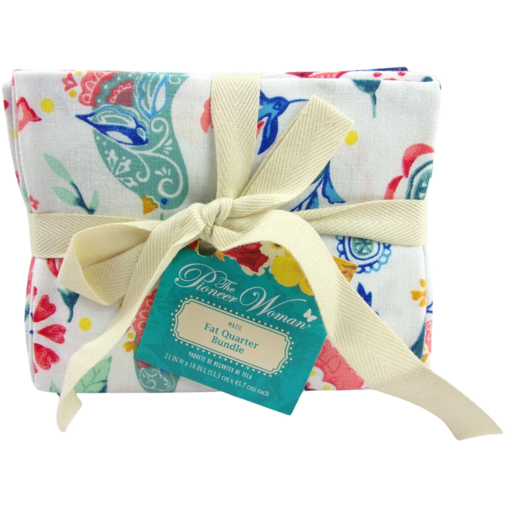 Pioneer Woman 6pc MAZIE ASSORTED Fat Qtr 18″ x 21″ 100% Cotton Quilt Fabric