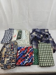 Fabric Scrap Bundle Lot Assorted Patterns Crafts Quilting Sewing Mixed Sizes