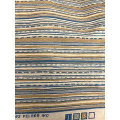 1983 Felber Inc Fabric Dasha Fairwinds Collection Coastal Nautical Striped Blue